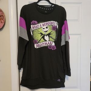 Disney Nightmare top, black, size Large
